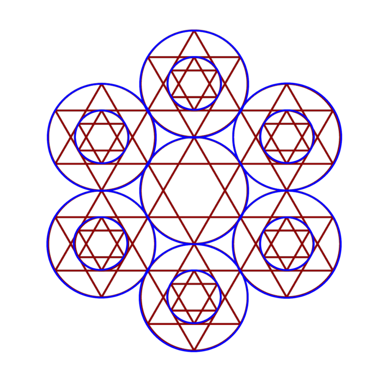 Secret Name of God - Tetragrammaton - Star of David - Hexagonal Packing